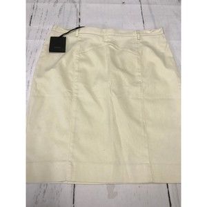 Honigman Women's Skirt Ivory Pencil Stretch Skirt Size 6 /42 NWT